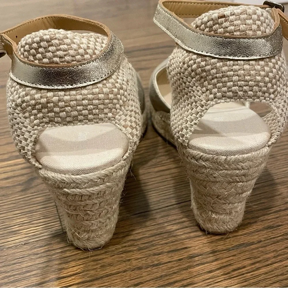 NEW Soludos Closed-toe Midwedge Linen Espadrille Women’s 10